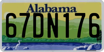 AL license plate 67DN176