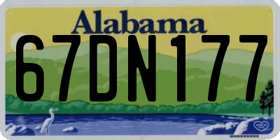 AL license plate 67DN177