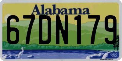AL license plate 67DN179
