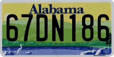 AL license plate 67DN186