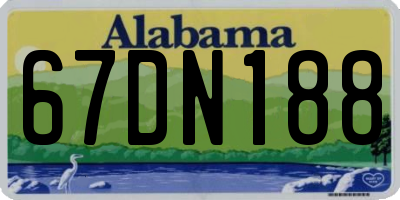 AL license plate 67DN188