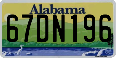 AL license plate 67DN196