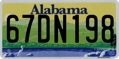 AL license plate 67DN198