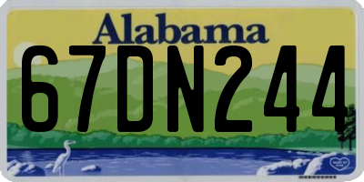 AL license plate 67DN244
