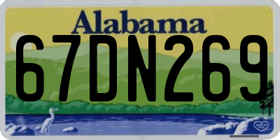 AL license plate 67DN269