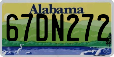 AL license plate 67DN272