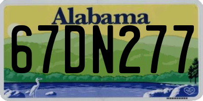 AL license plate 67DN277