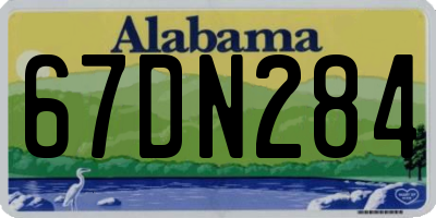 AL license plate 67DN284