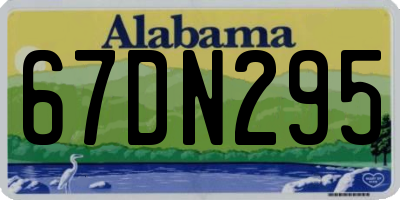 AL license plate 67DN295