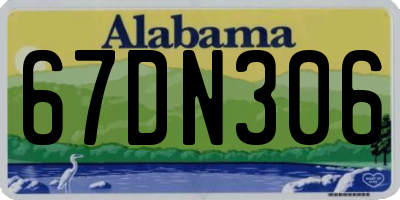 AL license plate 67DN306