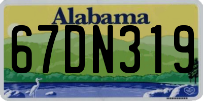 AL license plate 67DN319