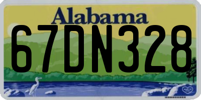AL license plate 67DN328