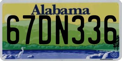 AL license plate 67DN336