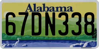 AL license plate 67DN338