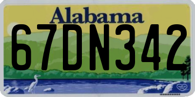 AL license plate 67DN342