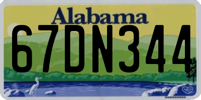 AL license plate 67DN344