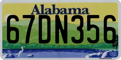 AL license plate 67DN356