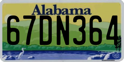 AL license plate 67DN364