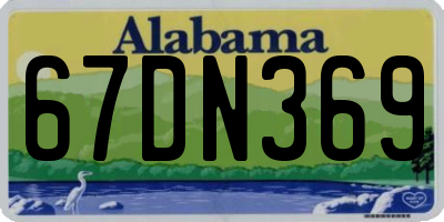 AL license plate 67DN369