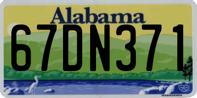 AL license plate 67DN371