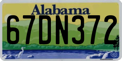 AL license plate 67DN372