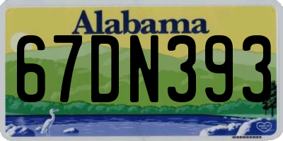 AL license plate 67DN393