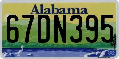 AL license plate 67DN395