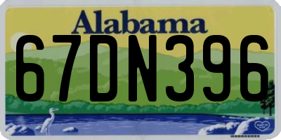 AL license plate 67DN396