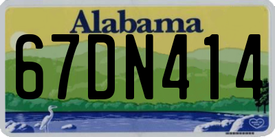 AL license plate 67DN414