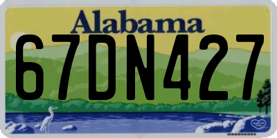 AL license plate 67DN427