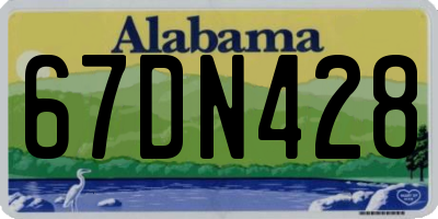 AL license plate 67DN428