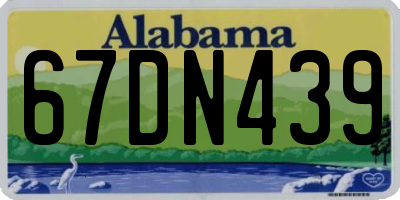 AL license plate 67DN439