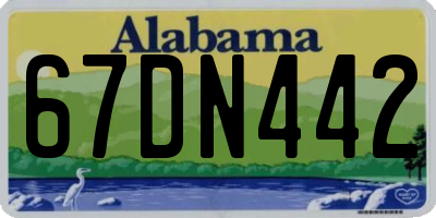 AL license plate 67DN442