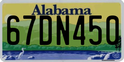 AL license plate 67DN450