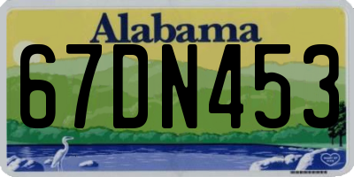 AL license plate 67DN453