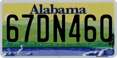 AL license plate 67DN460
