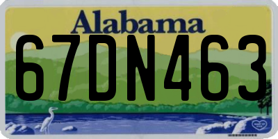 AL license plate 67DN463
