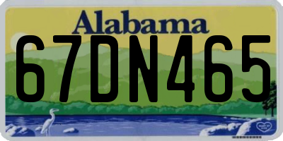 AL license plate 67DN465
