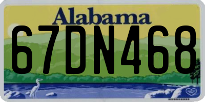 AL license plate 67DN468