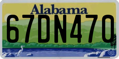 AL license plate 67DN470
