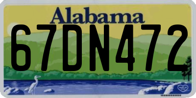 AL license plate 67DN472