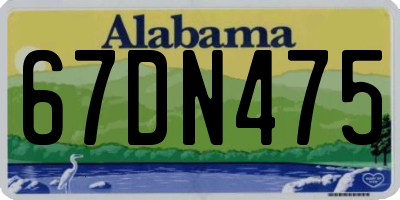 AL license plate 67DN475