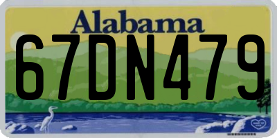 AL license plate 67DN479