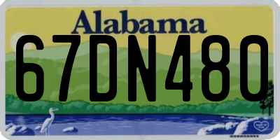 AL license plate 67DN480