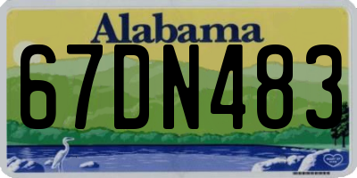 AL license plate 67DN483