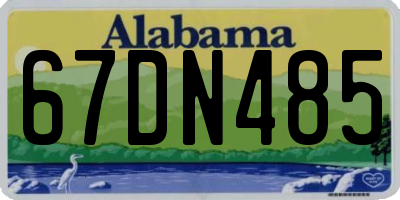 AL license plate 67DN485