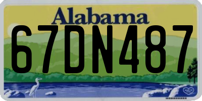 AL license plate 67DN487