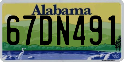 AL license plate 67DN491
