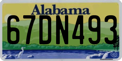 AL license plate 67DN493