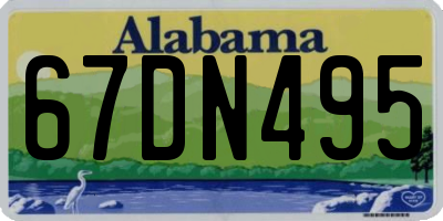 AL license plate 67DN495
